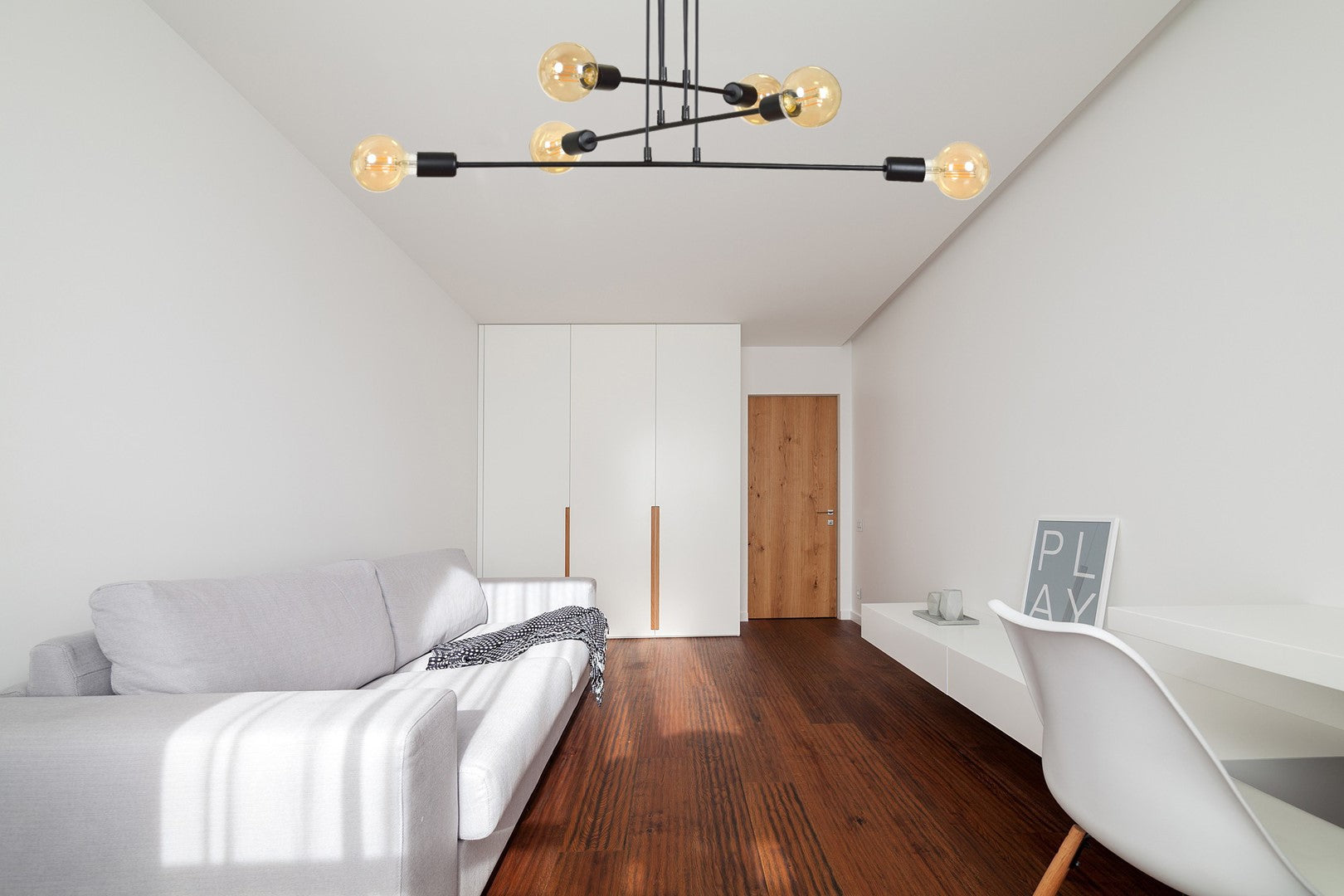 Loftlampe MULTIPO 6 - Sort / Rav - Nordic Unique