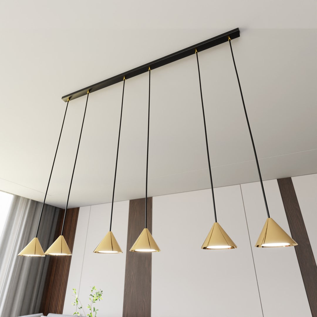 Loftlampe ELIT 6 - Sort / Guld - Nordic Unique