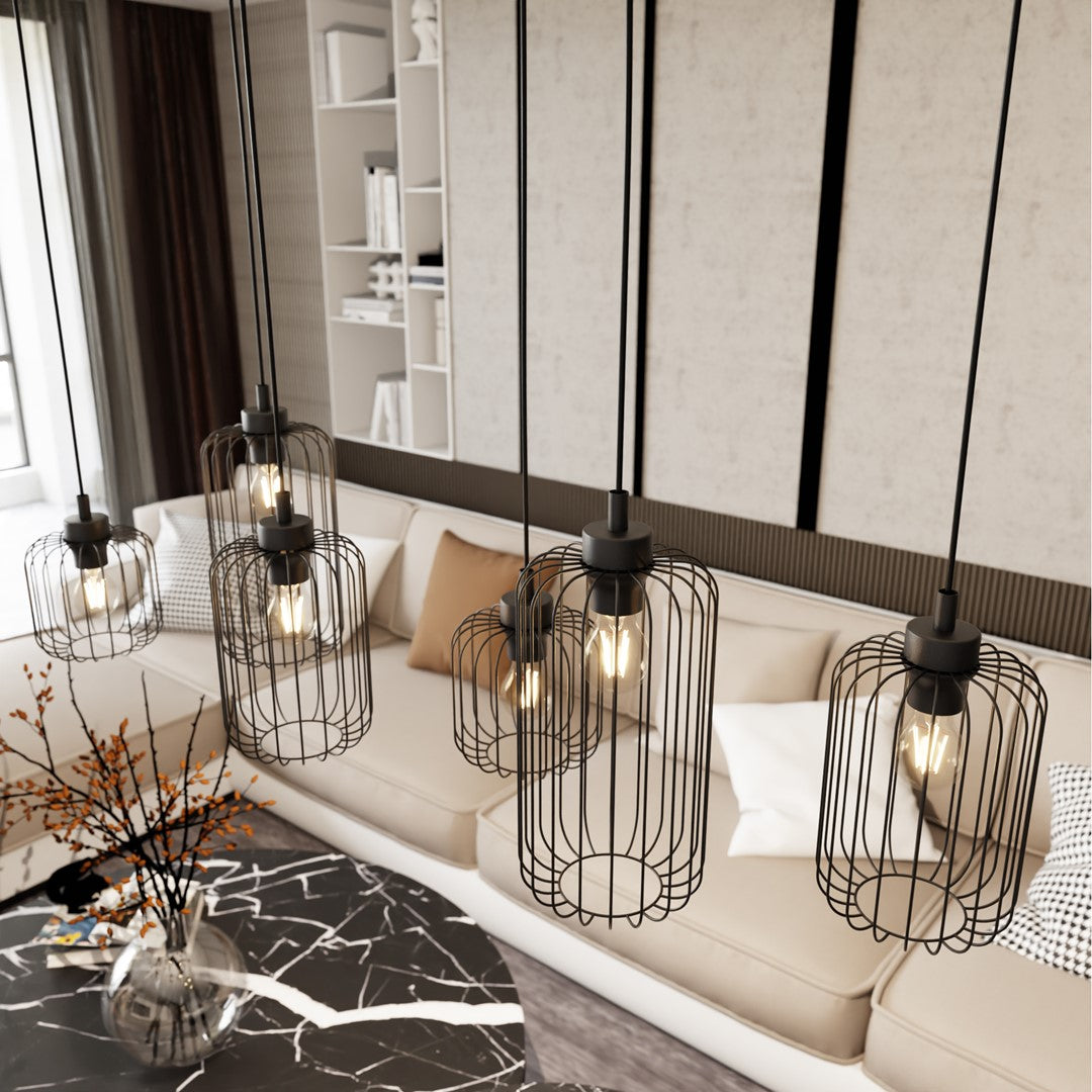 Loftlampe VANDER 6 - Sort - Nordic Unique