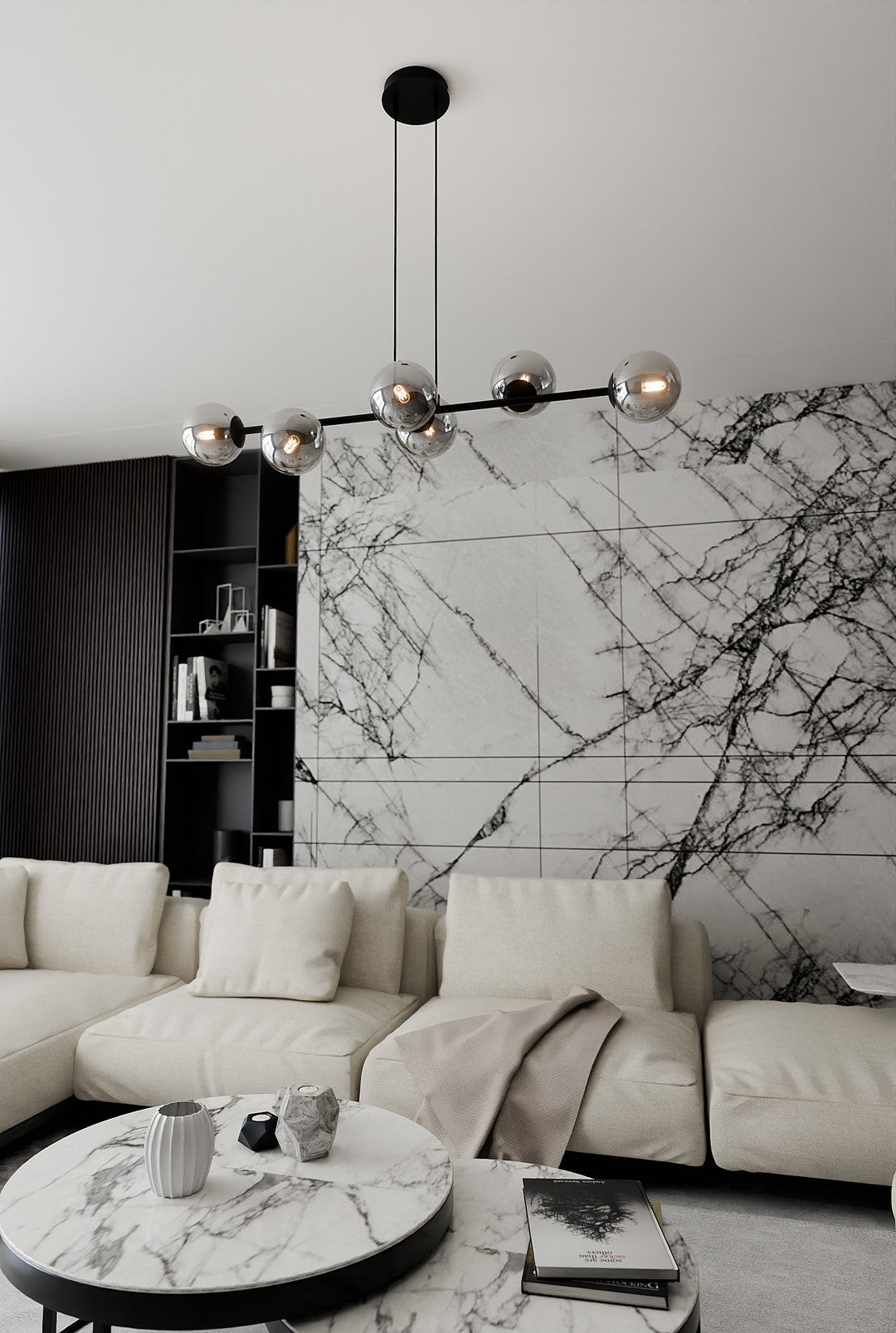 Loftlampe ROSSI 6 - Sort / Grafit - Nordic Unique