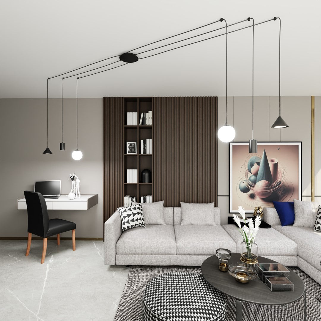 Loftlampe FUJI 6 - Sort - Nordic Unique