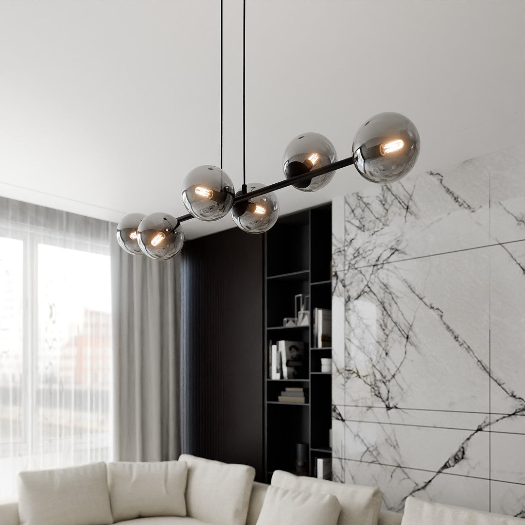 Loftlampe ROSSI 6 - Sort / Grafit - Nordic Unique