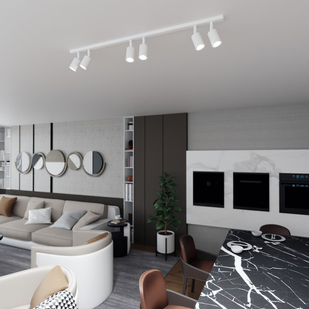 Loftlampe FLASH 6 - Hvid - Nordic Unique