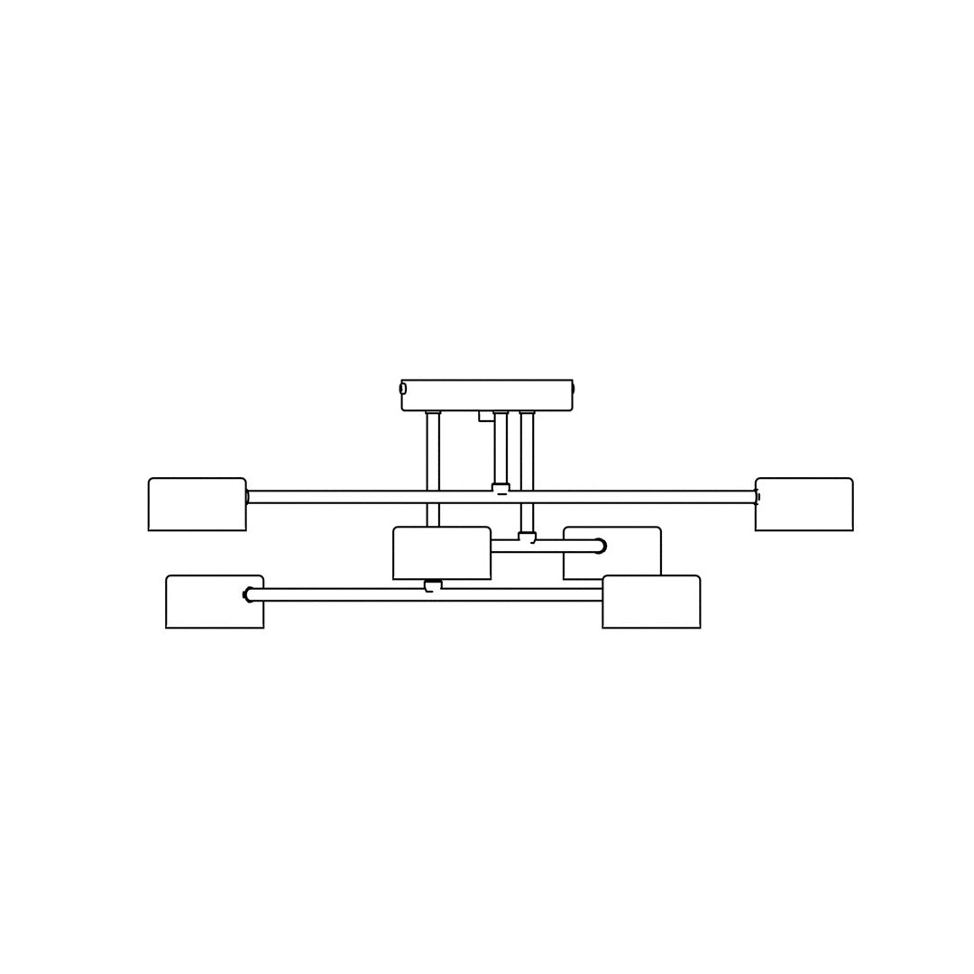 Loftlampe HALO 6 - Hvid - Nordic Unique