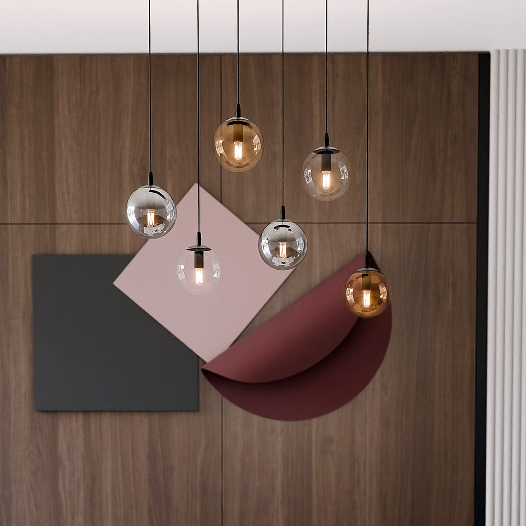 Loftlampe COSMO 6 - Sort / Grafit / Rav - Nordic Unique