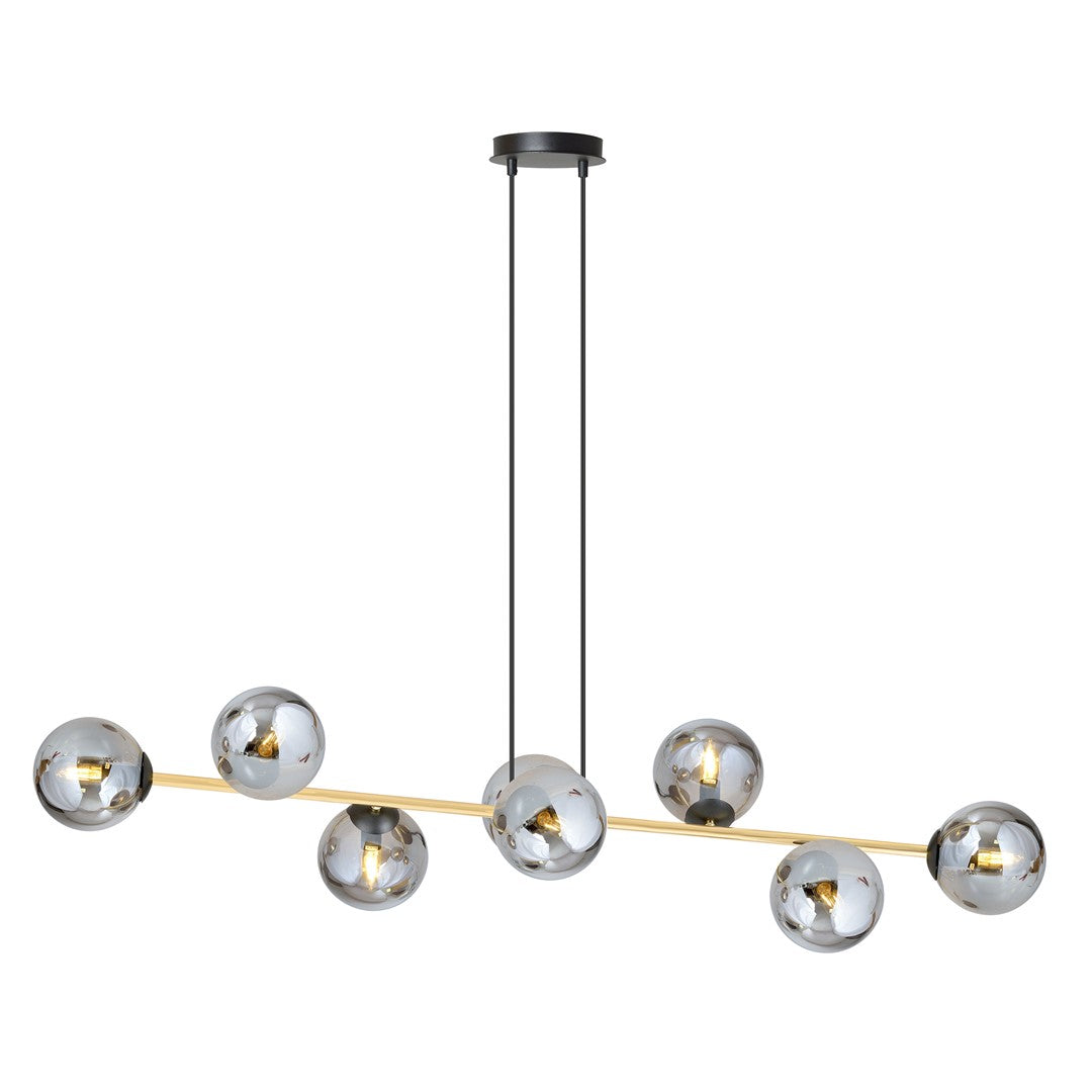 Loftlampe GRAVITY 8  Sort / Grafit / Guld - Nordic Unique