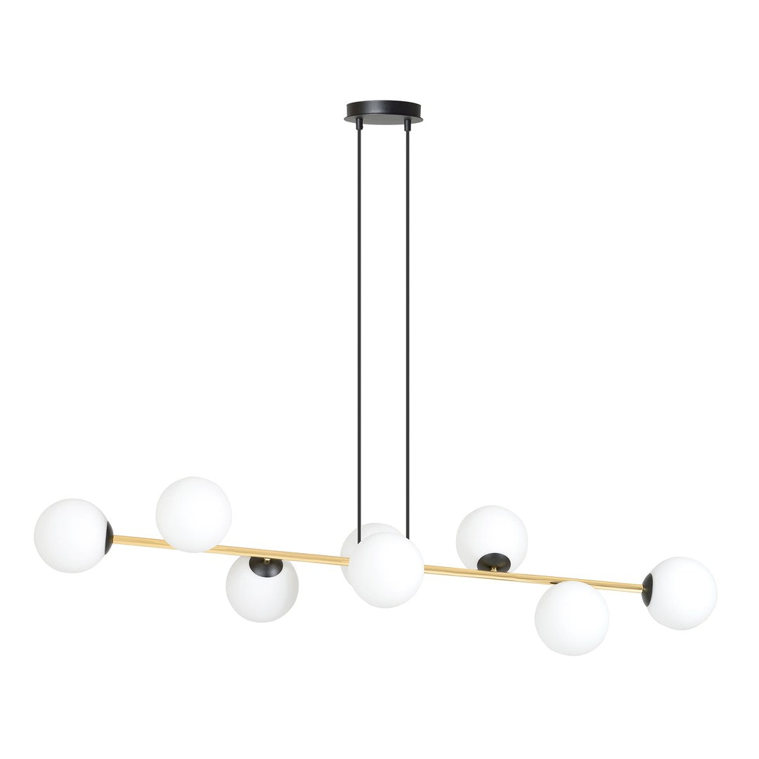 Loftlampe GRAVITY 8 - Sort / Hvid / Guld - Nordic Unique