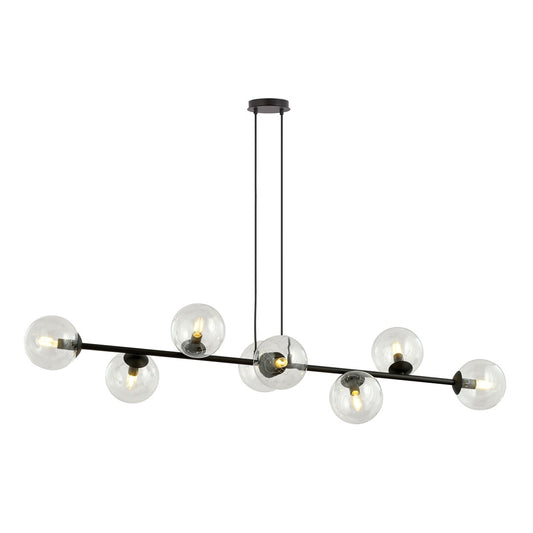 Loftlampe ROSSI 8 Gennemsigtig / Sort - Nordic Unique