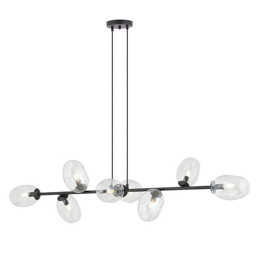 Loftlampe PANDORA 8 Gennemsigtig - Sort - Nordic Unique