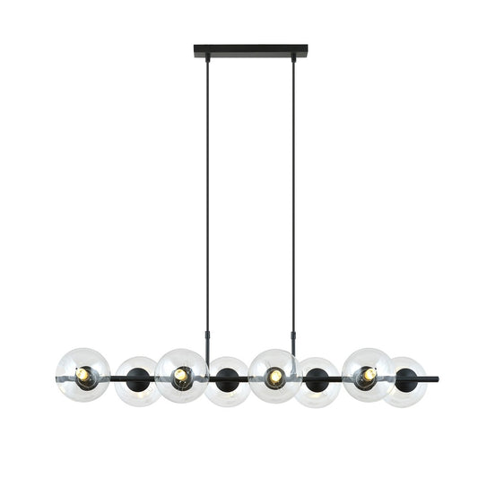 Loftlampe RORY 8 Gennemsigtig - Sort - Nordic Unique