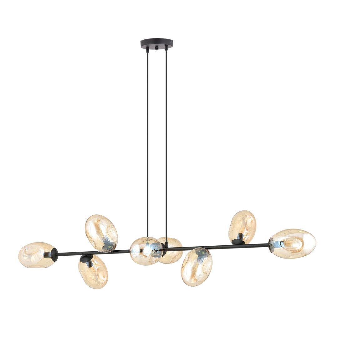 Loftlampe PANDORA 8 - Sort / Rav - Nordic Unique