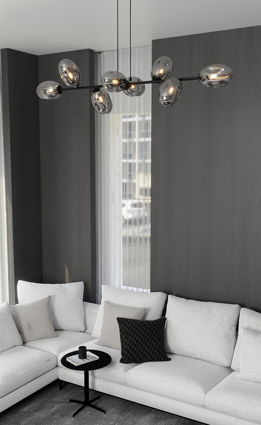 Loftlampe PANDORA 8 - Sort / Grafit - Nordic Unique