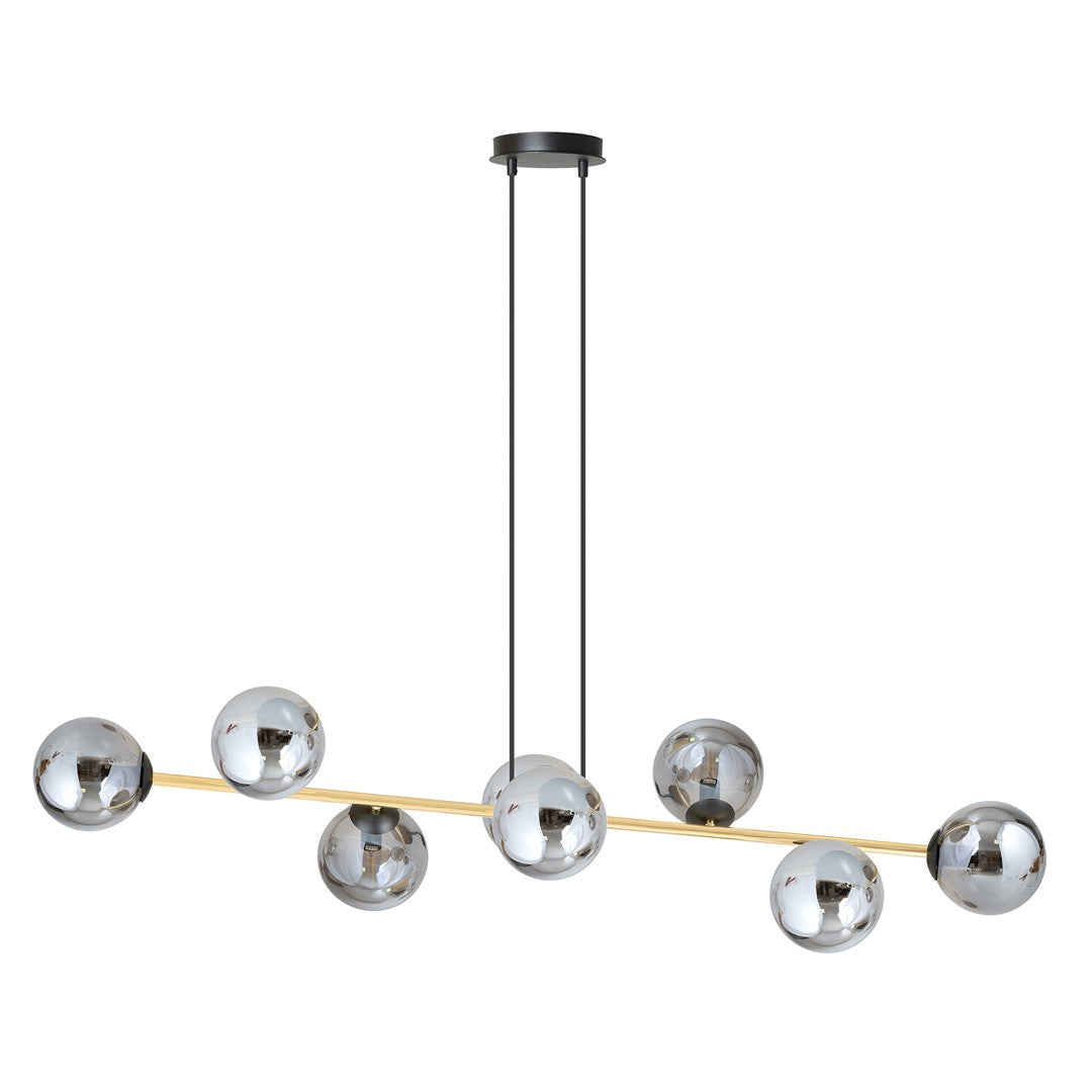Loftlampe GRAVITY 8  Sort / Grafit / Guld - Nordic Unique
