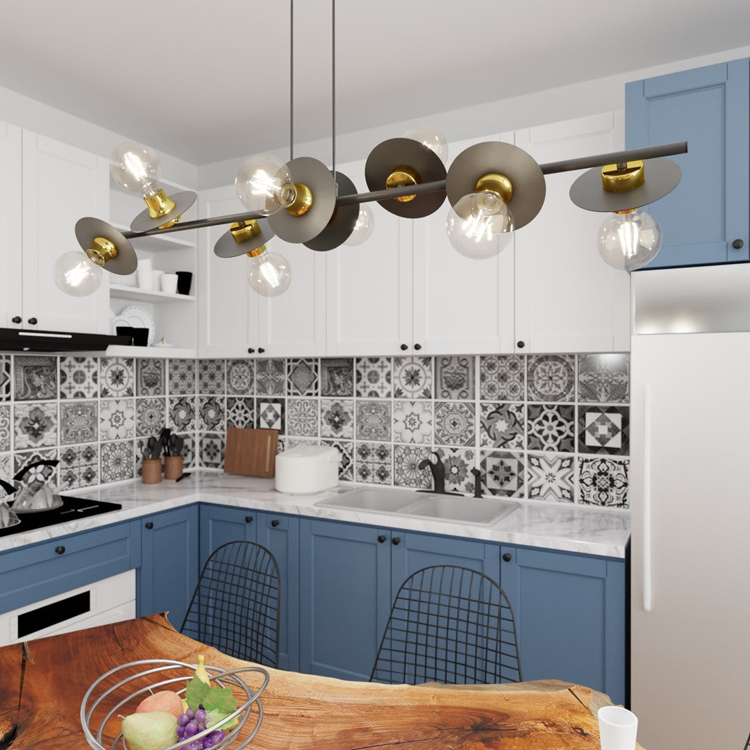 Loftlampe TOKEN 8 - Sort / Guld - Nordic Unique