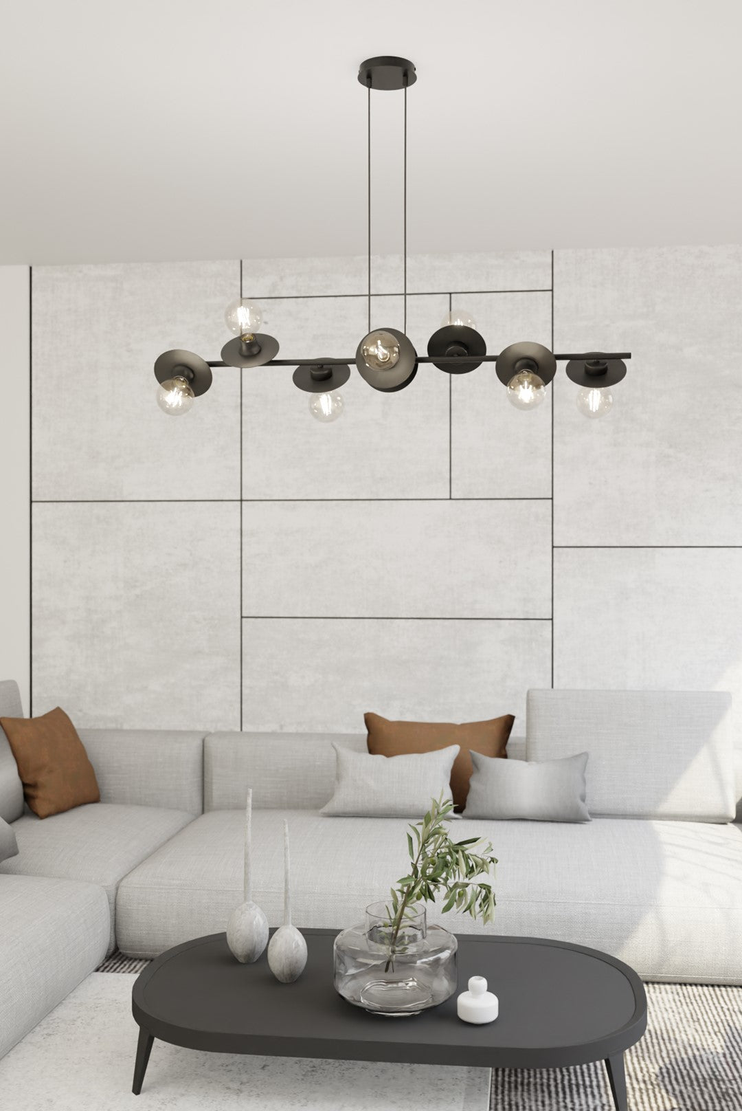 Loftlampe TOKEN 8 - Sort - Nordic Unique