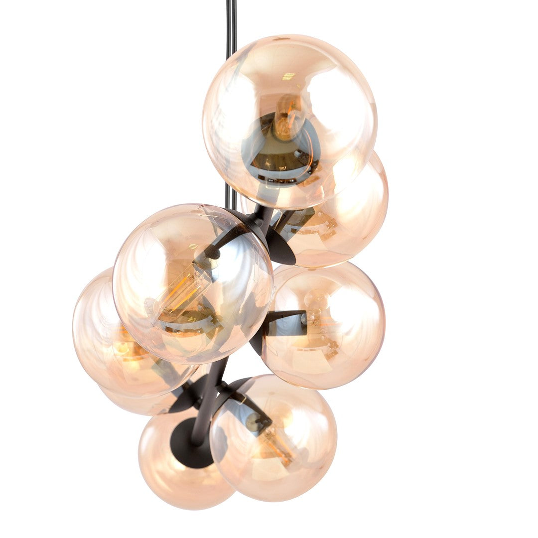 Loftlampe ROSSI 8 - Sort / Rav - Nordic Unique