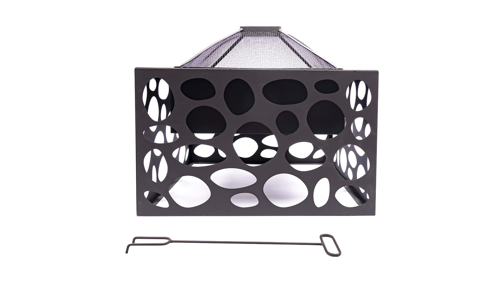 Mikor Bålfad Med Grillrist - Sort - Nordic Unique