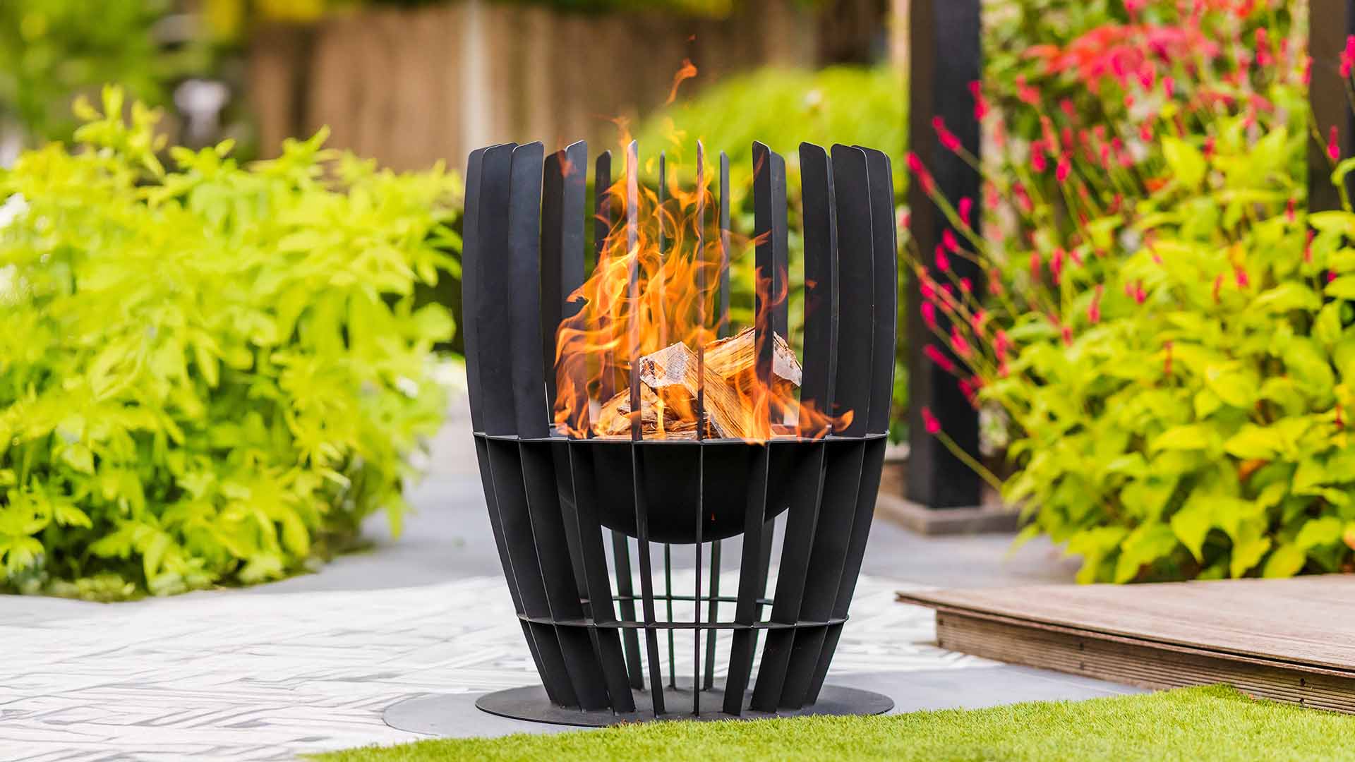 Baylor Bålfad/Ildkurv – Sort - Nordic Unique