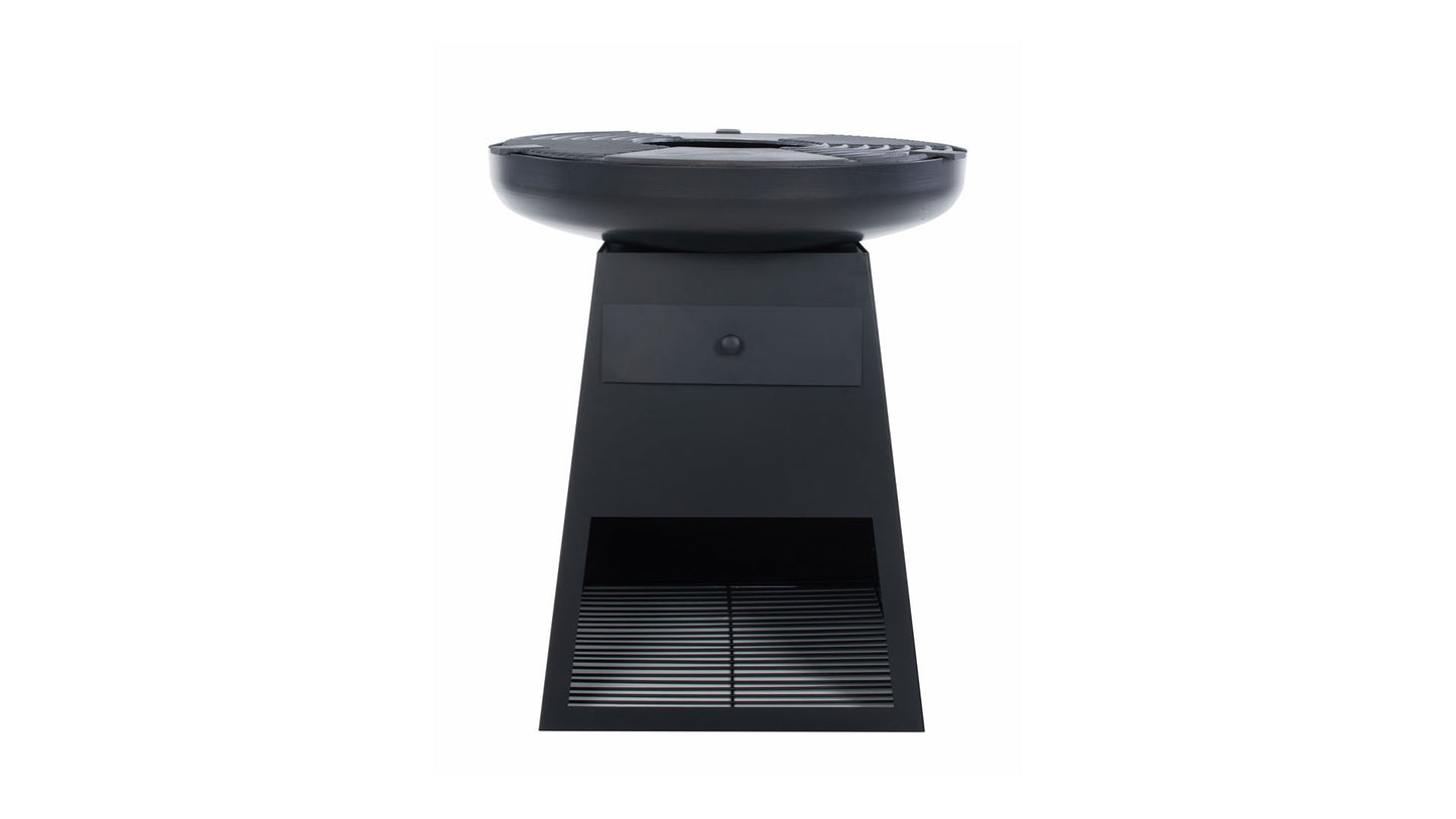 Havana BBQ Bålfad med Plancha Grill – Sort - Nordic Unique