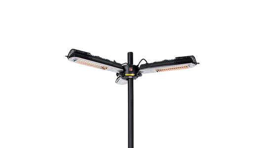 Bright Parasol Terrassevarmer – Sort (2000W) - Nordic Unique