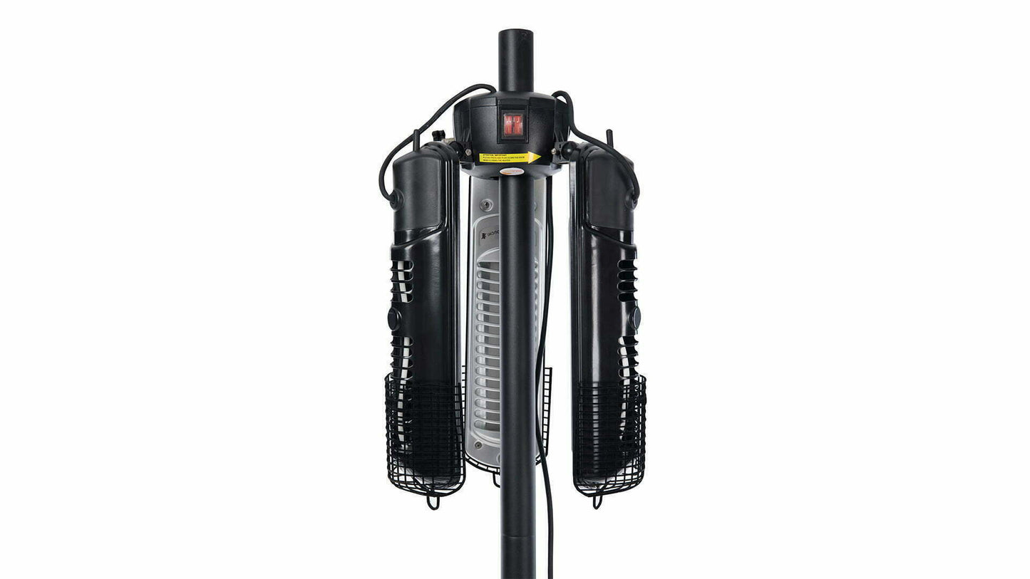 Bright Parasol Terrassevarmer – Sort (2000W) - Nordic Unique