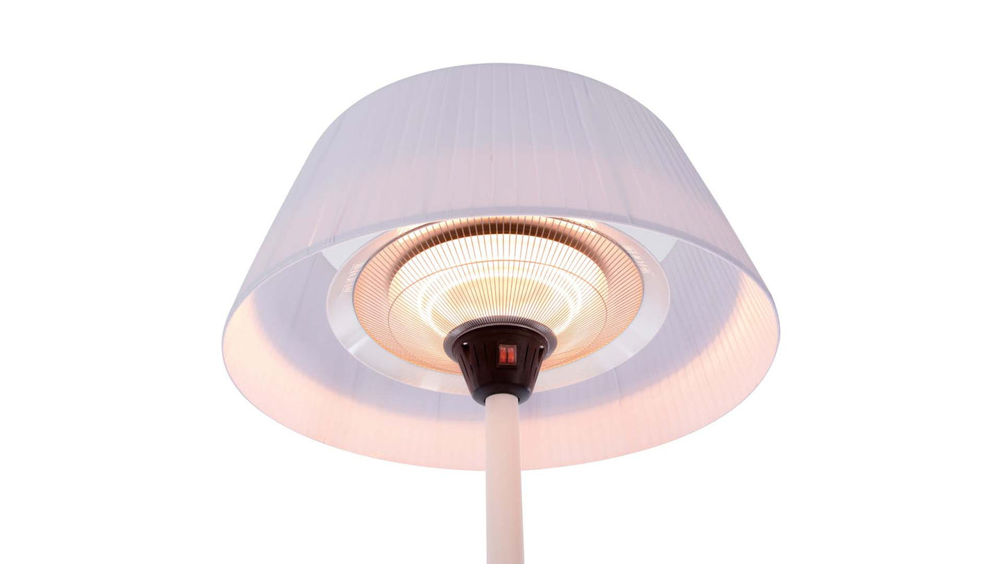 Artix Bright Fritstående Terrassevarmer – Hvid (2100W) - Nordic Unique