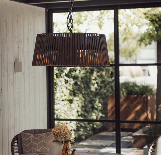 Artix Corda Bright Hængende Terrassevarmer – Brun (1800W) - Nordic Unique