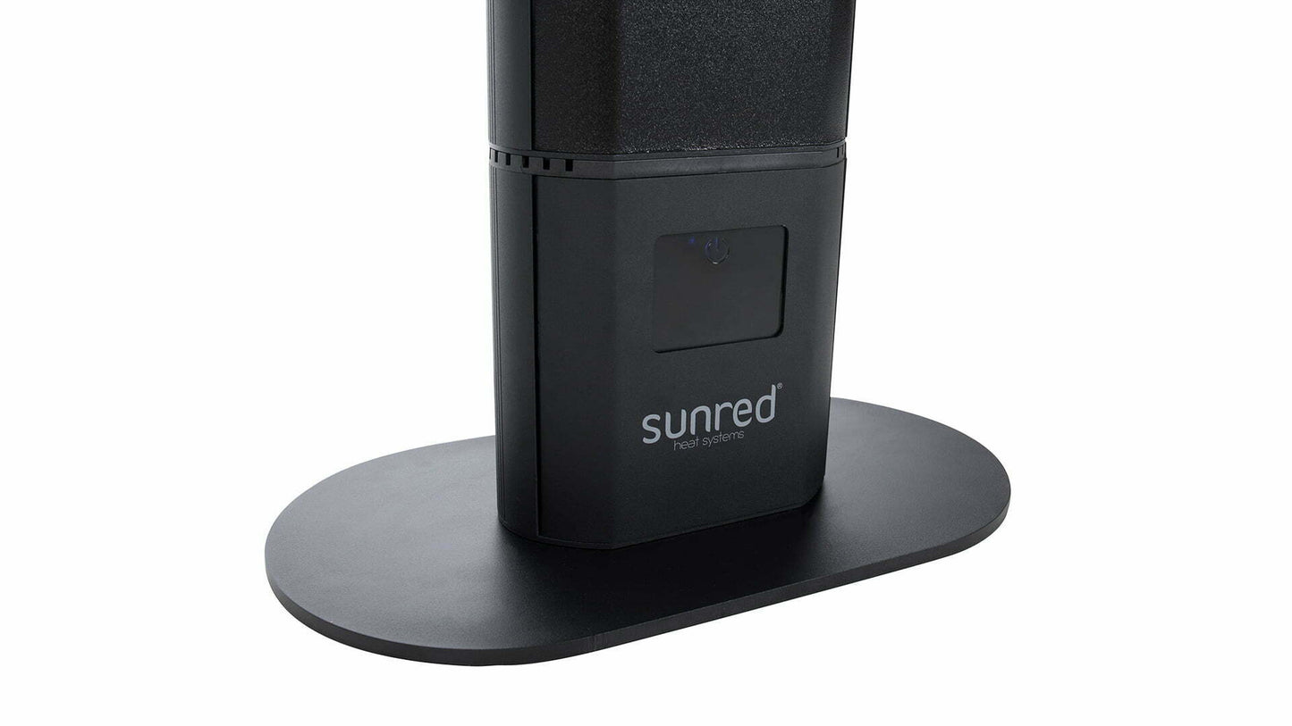 Valencia Lounge Dark Fritstående Terrassevarmer – Sort (3000W) - Nordic Unique