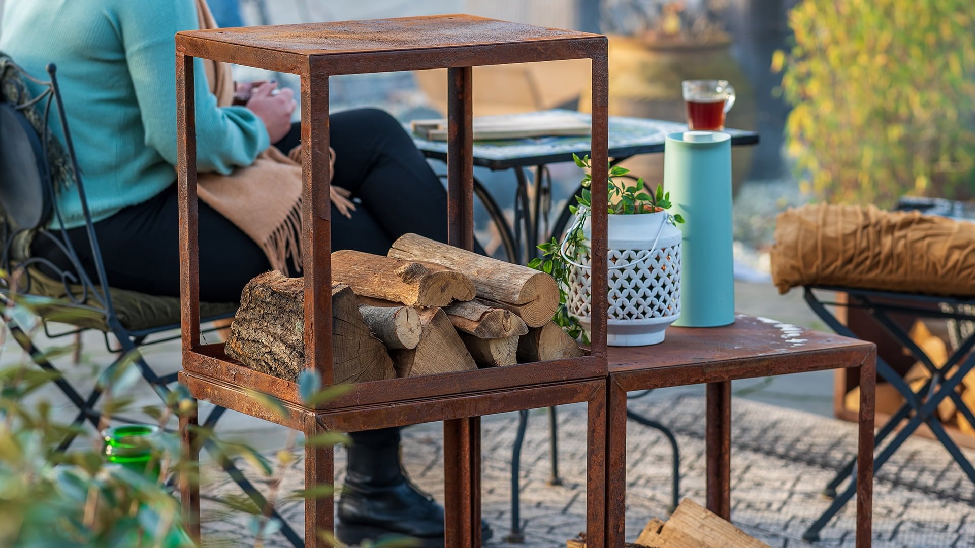 Hodr Håndlavet Brændereol 50 cm - Rust - Nordic Unique