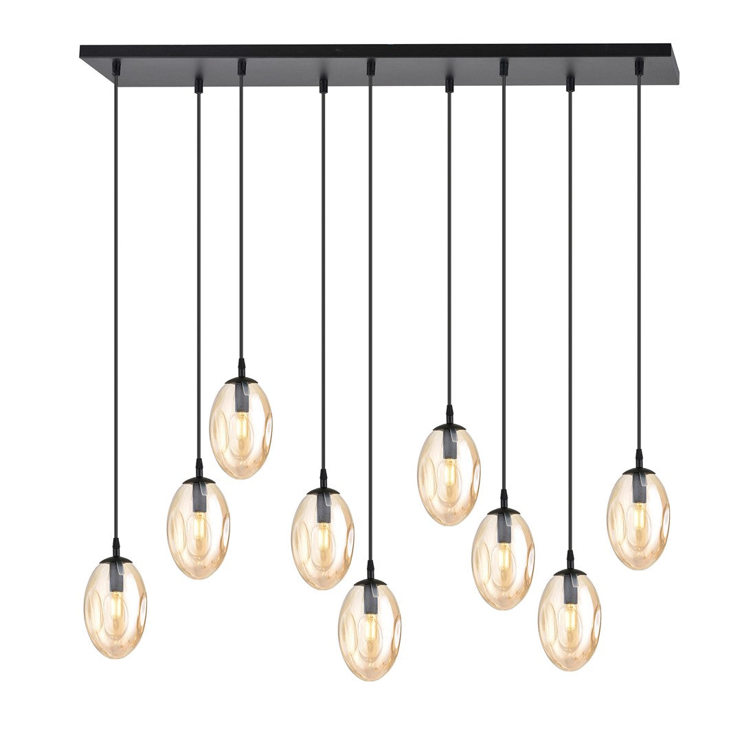 Loftlampe ASTRAL 9 Sort / Rav - Nordic Unique