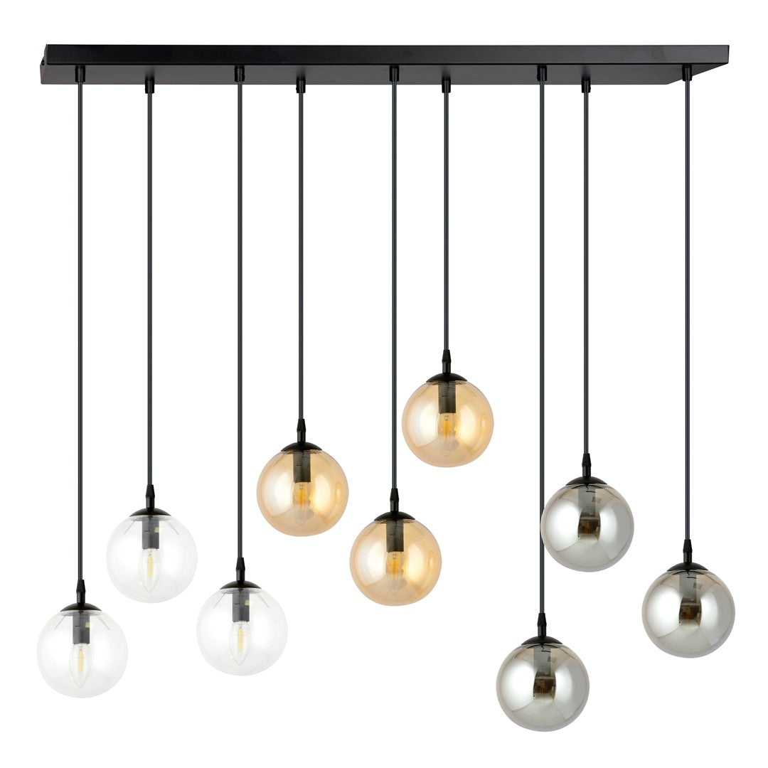 Loftlampe COSMO 9 - Sort / Grafit / Rav - Nordic Unique