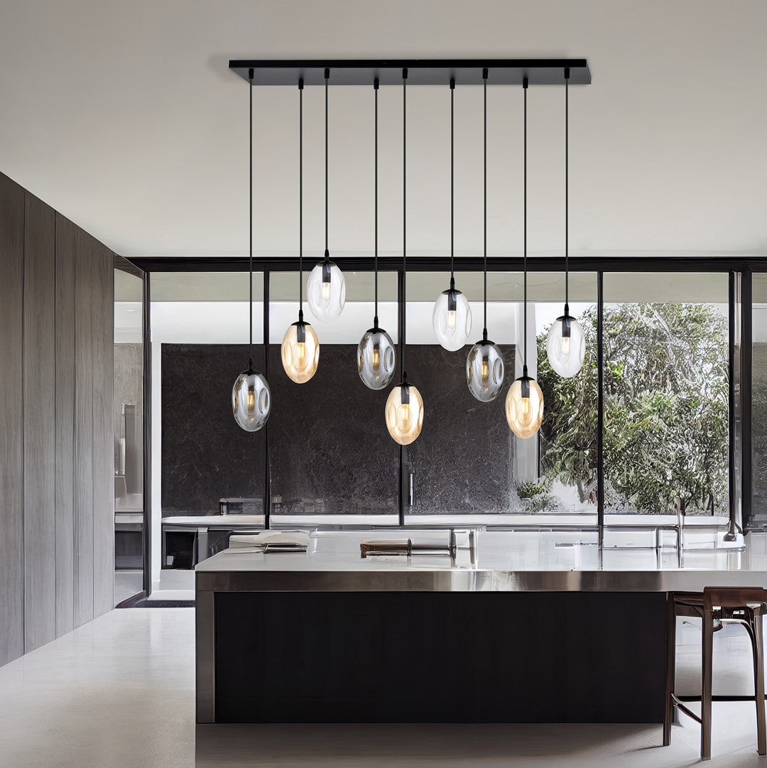 Loftlampe ASTRAL 9 - Sort / Grafit / Rav - Nordic Unique