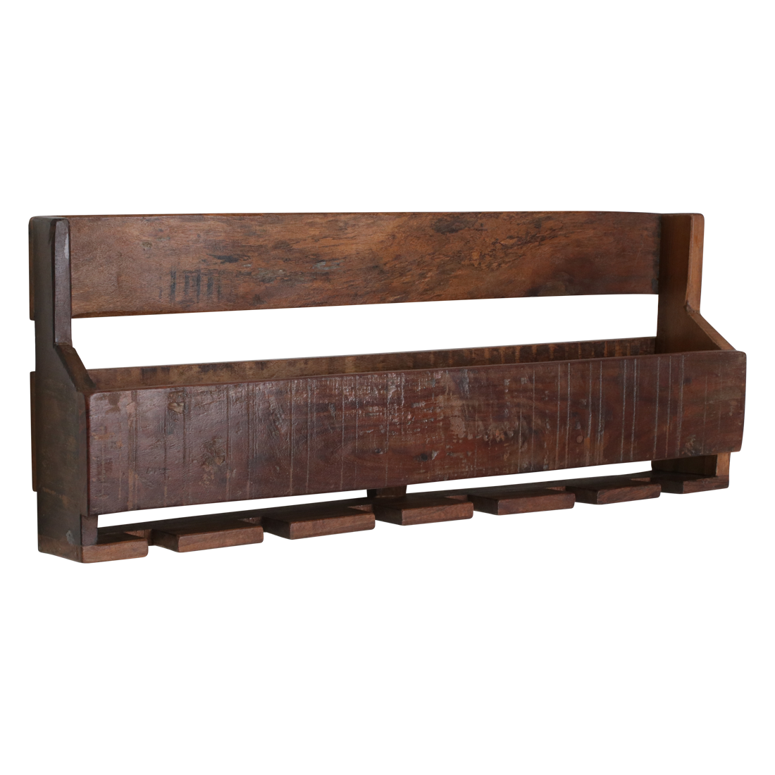 Factory hængende vinreol - FSC-genanvendt træ - 12x60x28 cm