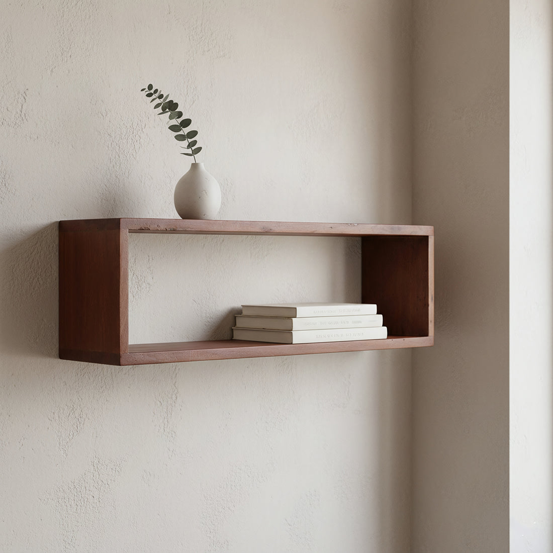 Factory væghylde Box - FSC-genanvendt træ - 70x15x22 cm