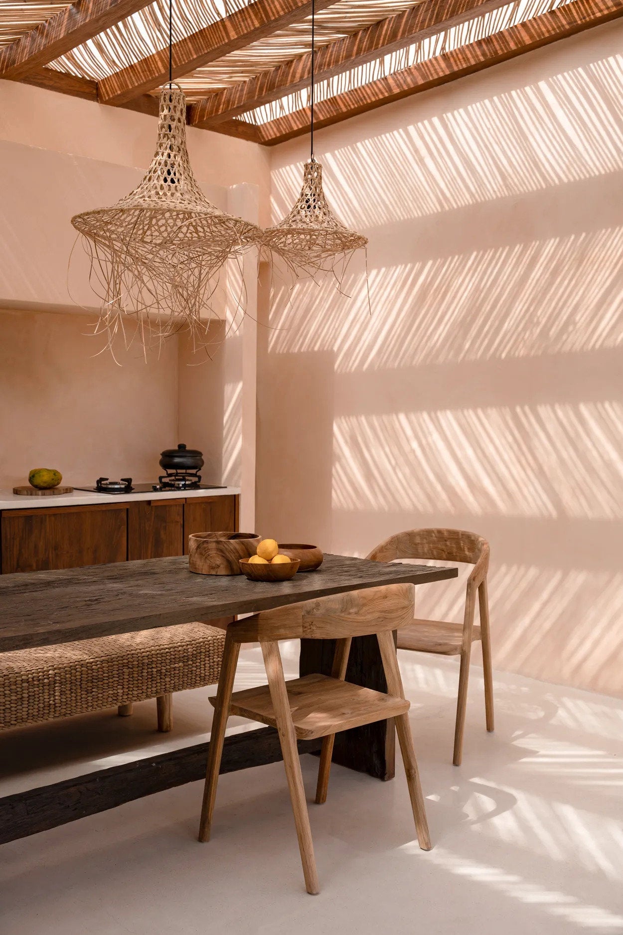 Mykonos Lamp Pendant - Natural - M