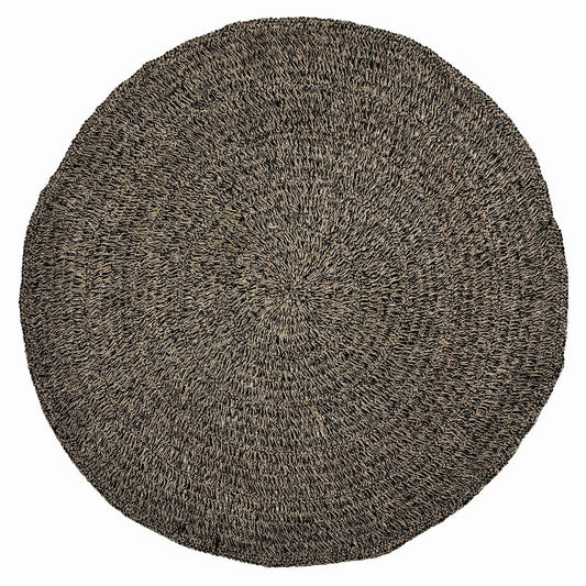 Seagrass Rug - Natural Black - 200cm
