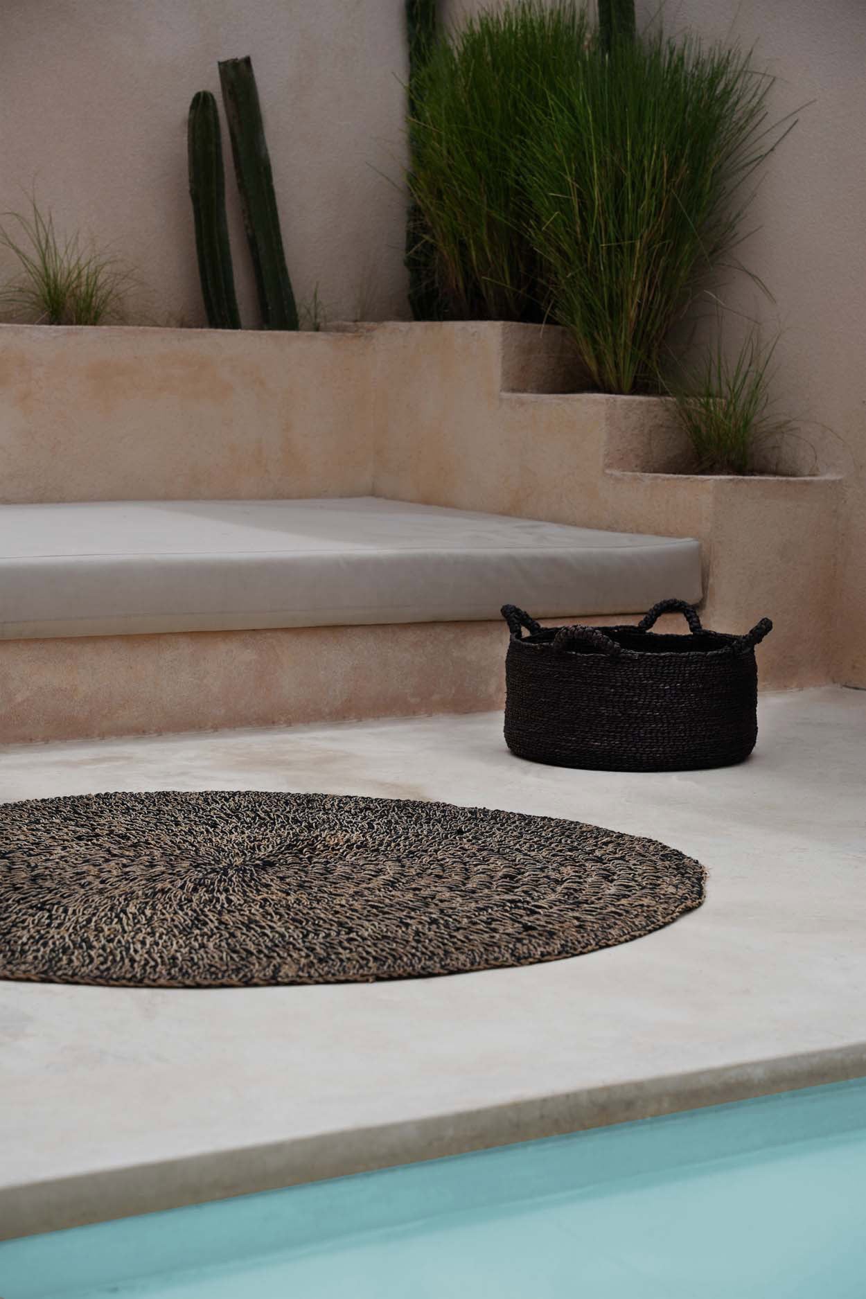 Seagrass Rug - Natural Black - 200cm