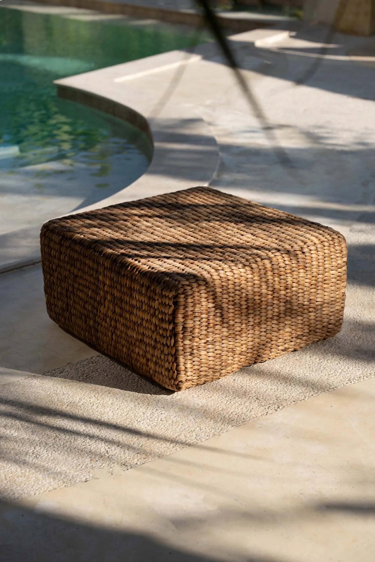 Hyacinth pouf Square - Nature - M