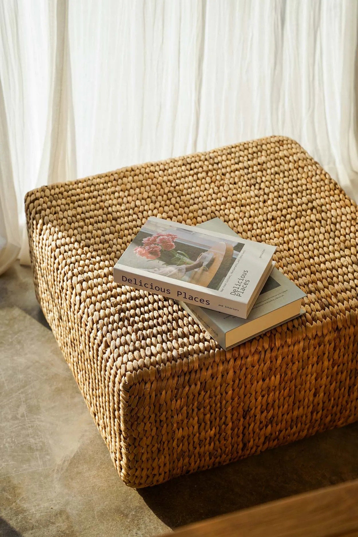 Hyacinth pouf Square - Nature - M