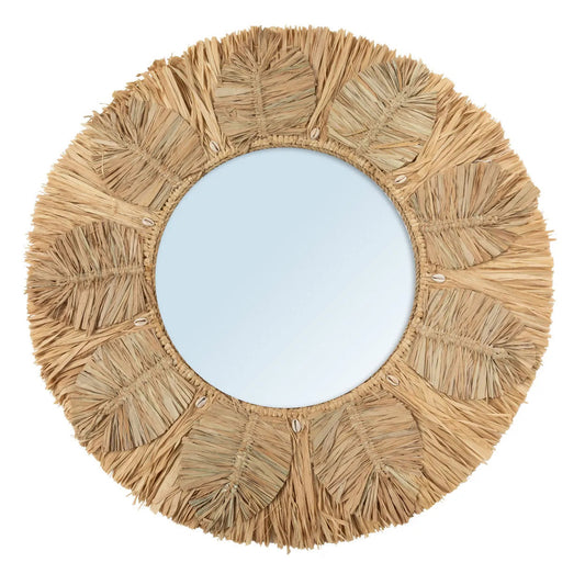 Palm Tree Mirror - Natural - M