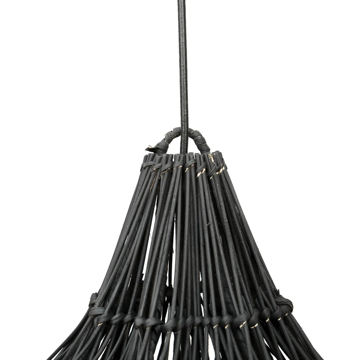 The Whipped Lamp Pendant - Black - XL