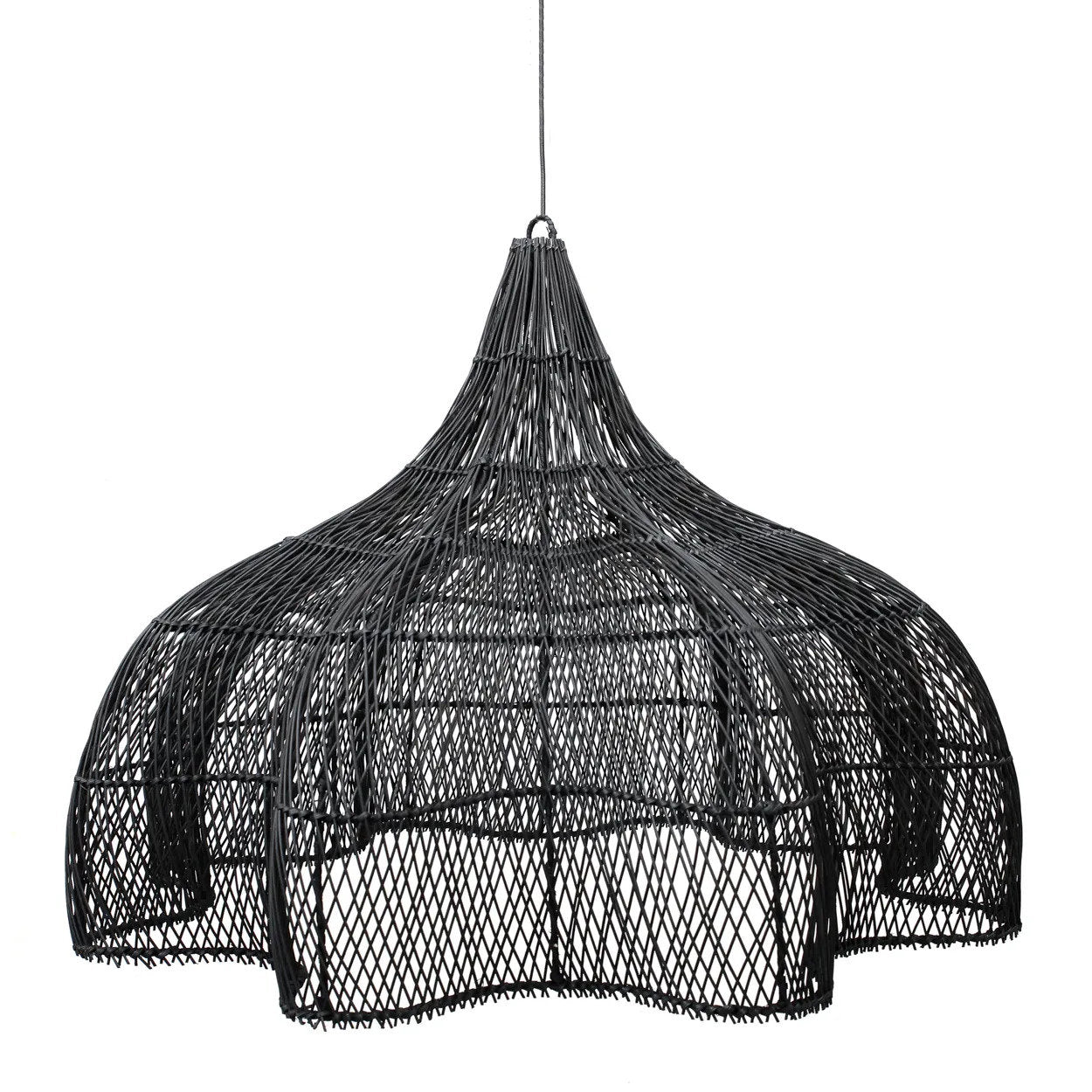 The Whipped Lamp Pendant - Black - XL