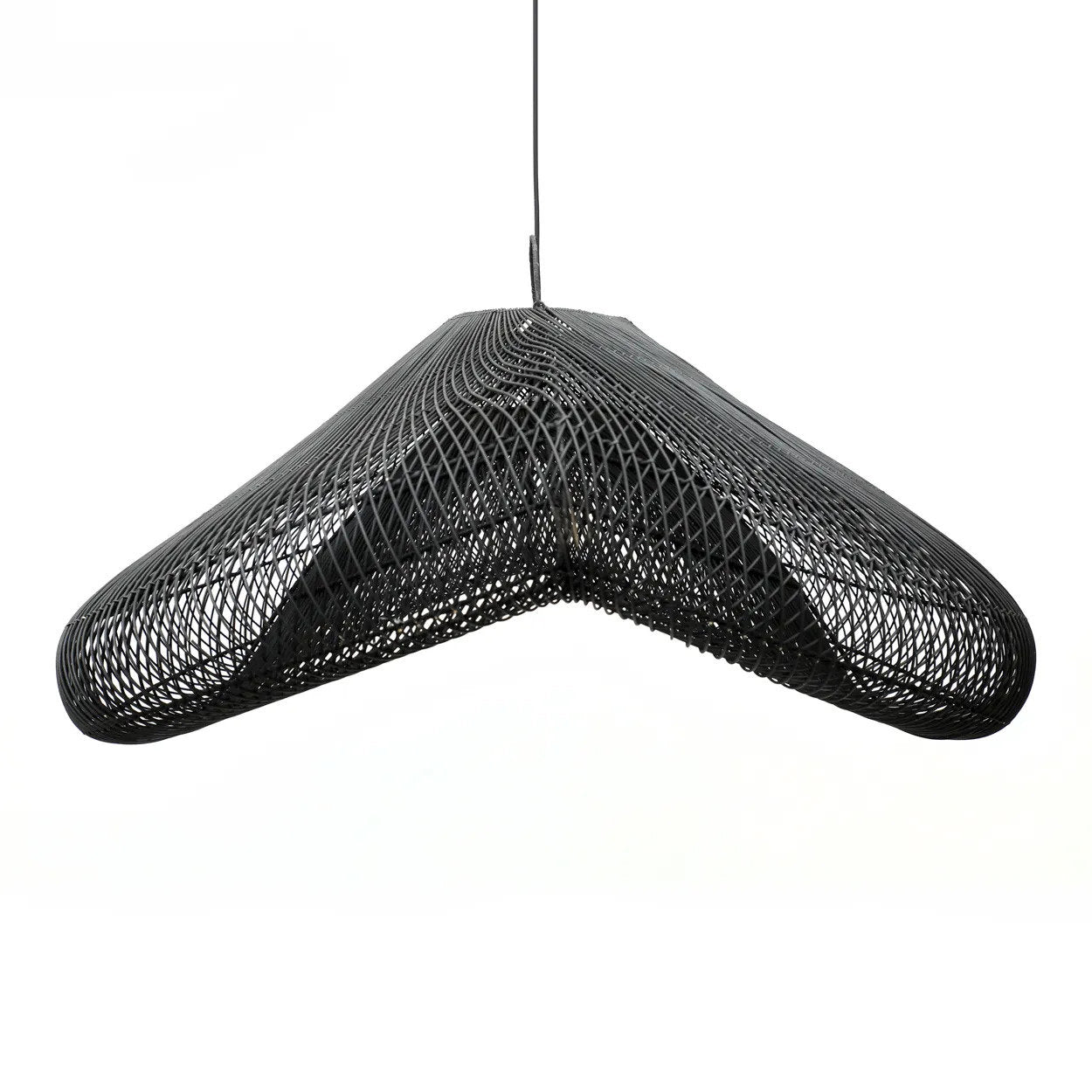 Skyhængslet Lampe Vedhæng - Sort - XXL - Nordic Unique