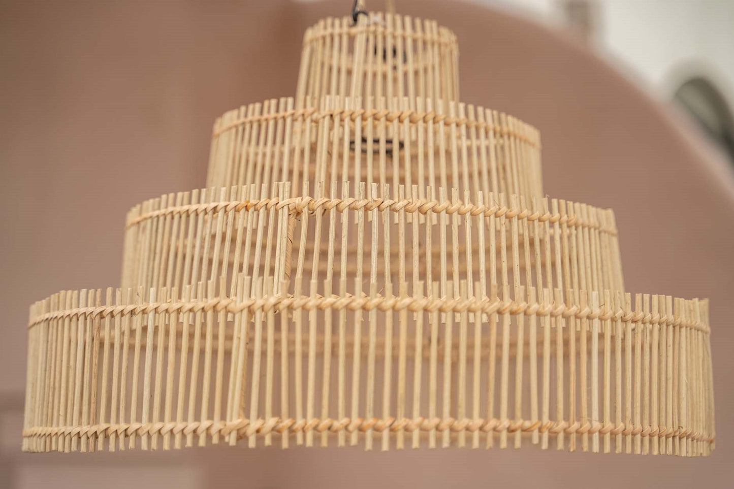 Wedding Cake Lamp Pendant - Natural - M