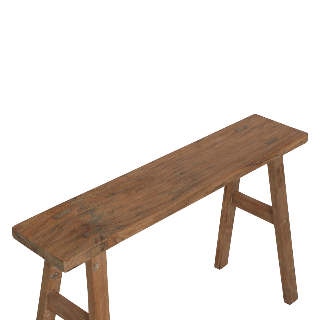 Java carpenter sidebord/bænk - Genbrugt teaktræ - 80x17x50 cm