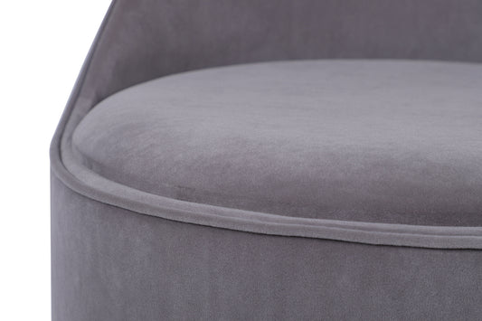 Dreje­puf Viktor 100 – Grå - Nordic Unique