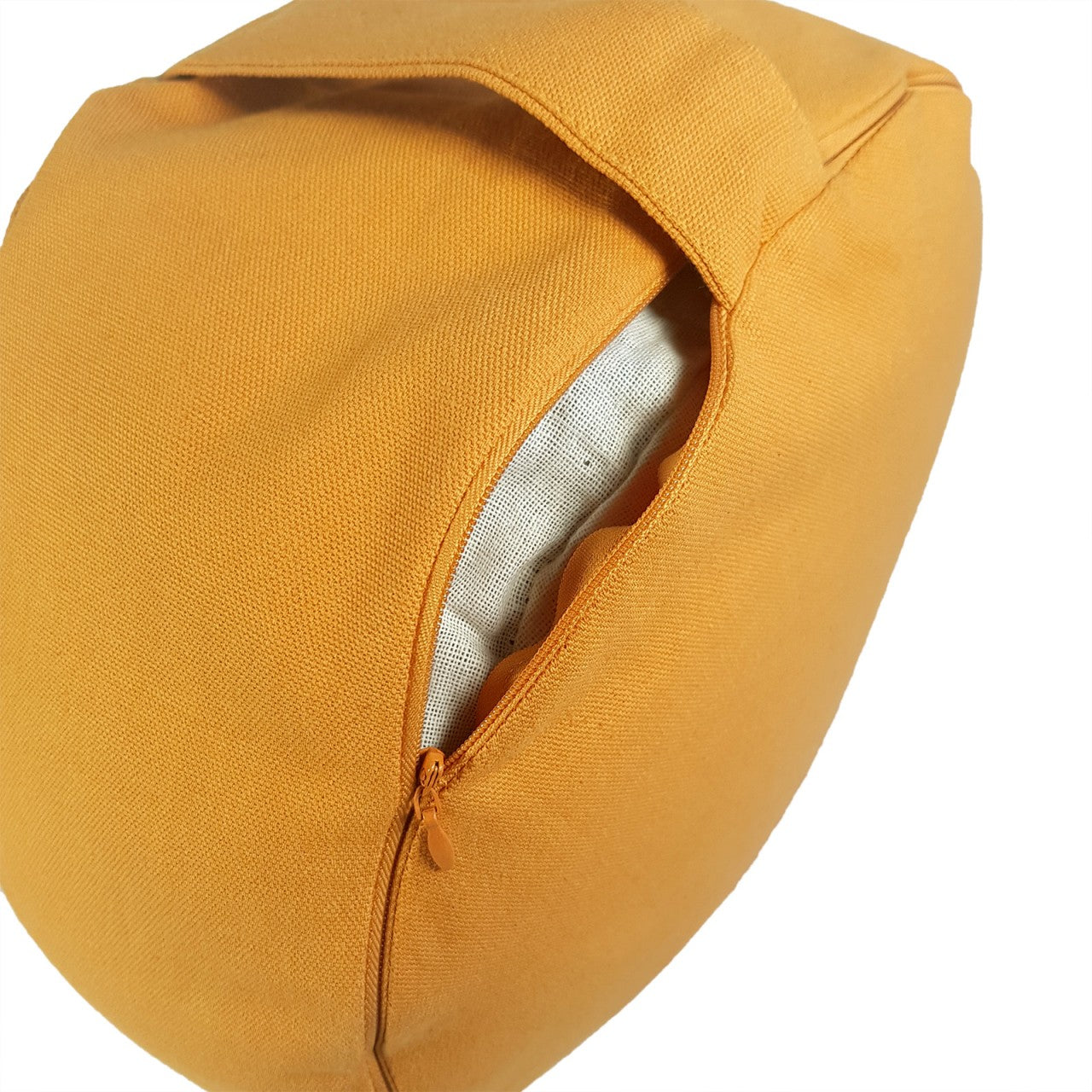 Yogapude & Meditationspude Lotus rund - H16 x Ø31 cm - Gul - Nordic Unique