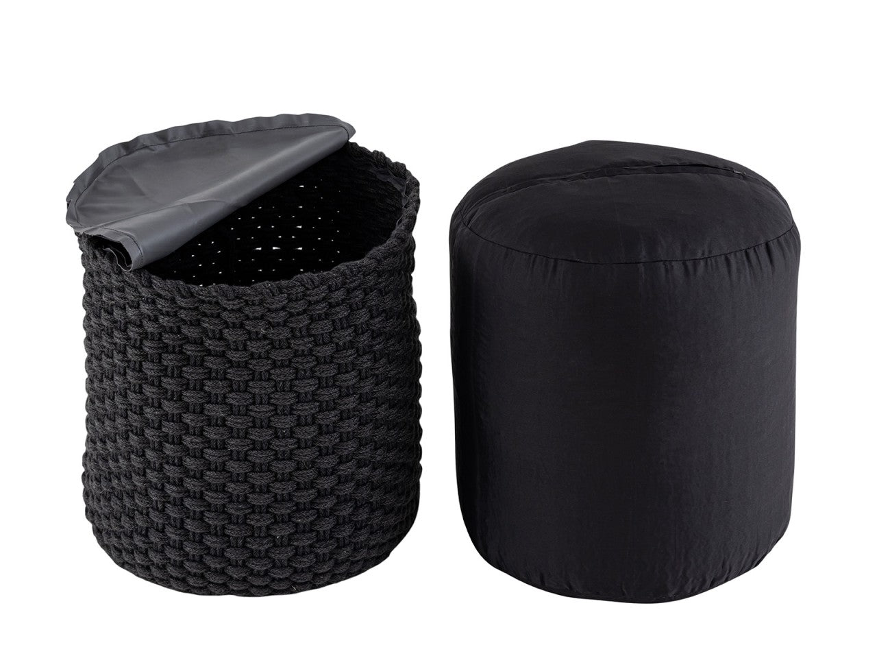 Merino Pouf – Udendørs/Indendørs Ø40 x H45 cm – Antracit / Grå - Nordic Unique