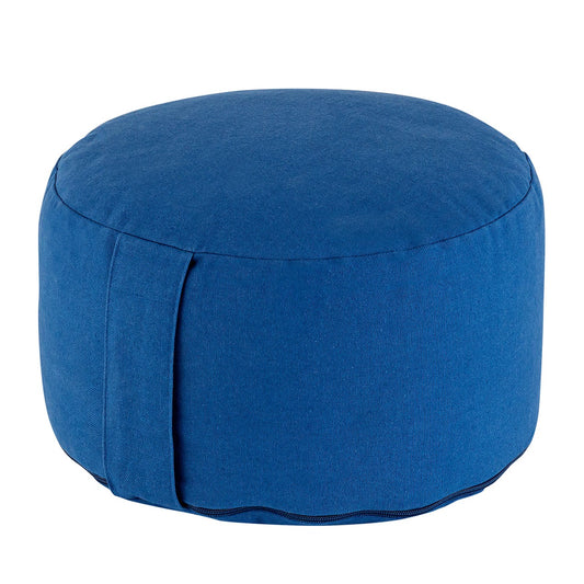 Yogapude & Meditationspude Rund - H20 x Ø31 cm - Blå - Nordic Unique
