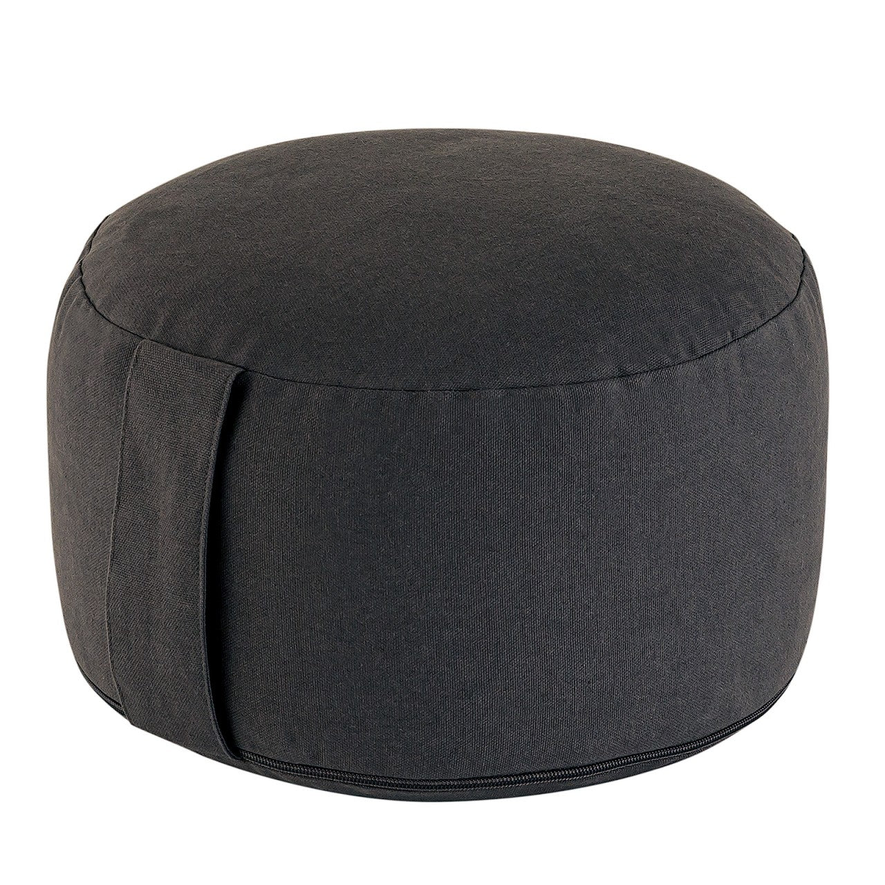 Yogapude & Meditationspude Rund - H20 x Ø31 cm - Sort